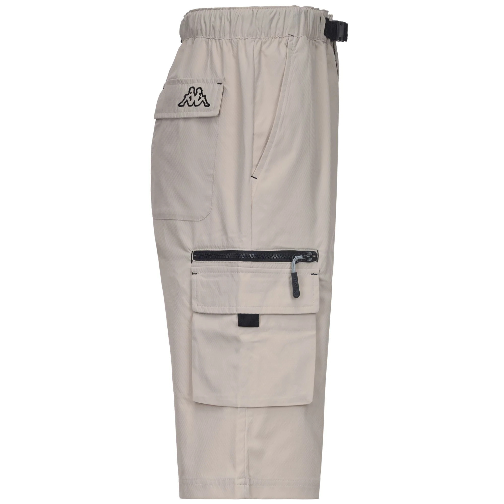 Kappa - Pantaloni Corti Uomo Beige - Logo Icargos