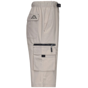 Kappa - Pantaloni Corti Uomo Beige - Logo Icargos
