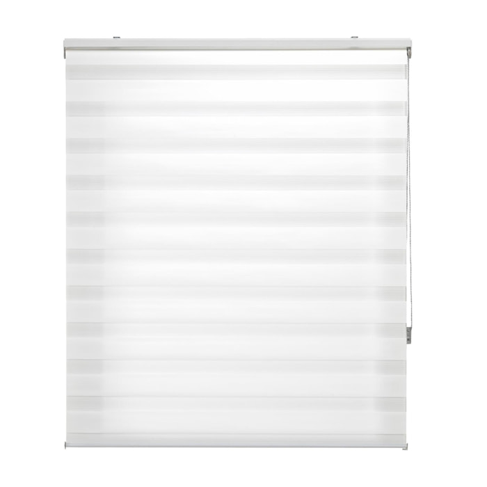 Estor noche y Día bicolor con tejido doble y cadena manual VELIRA CREMA PURLINE  W