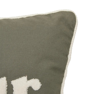 Coussin Cherry vert Kaki 58x10cm