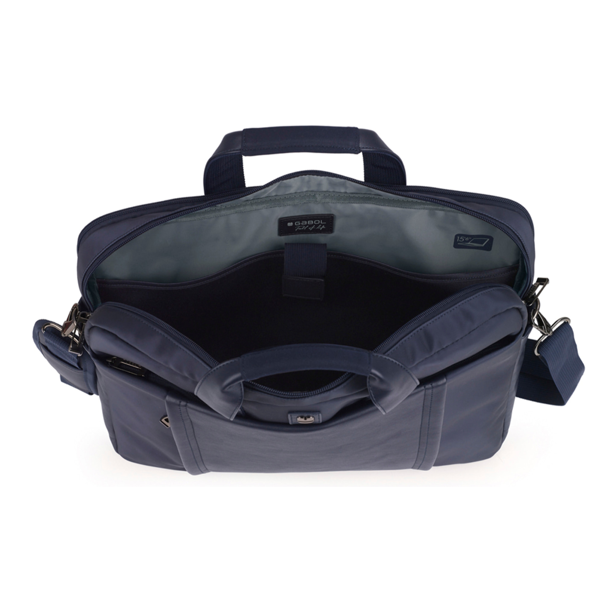 Maletín para portátil Gabol Jazz de piel sintética con dos compartimentos