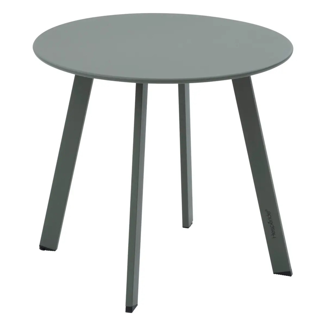 Table d'appoint de jardin ronde "Saona" vert laurier 50 x 45cm en acier