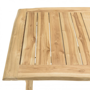 WILL - Bureau 120x60cm en branches de teck naturel