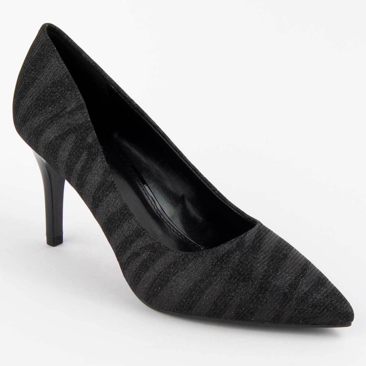 Zapato De Tacón - Negro - Altura: 8 Cm