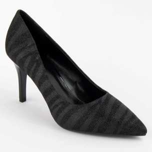 Zapato De Tacón - Negro - Altura: 8 Cm