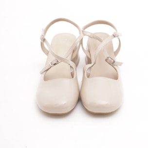 DECOLLETE' D'ORSAY BABY CHOCOLA' BEIGE