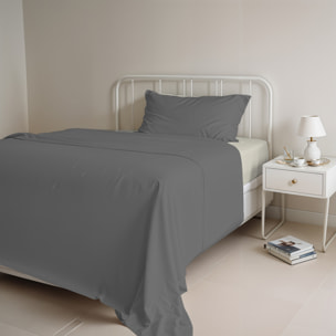 COMPLETO LETTO NATURAL COLOR, 100% COTONE - SINGOLO