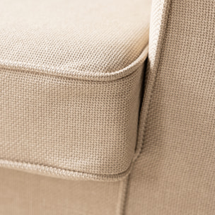 Canapé 3 places convertible beige OSCAR