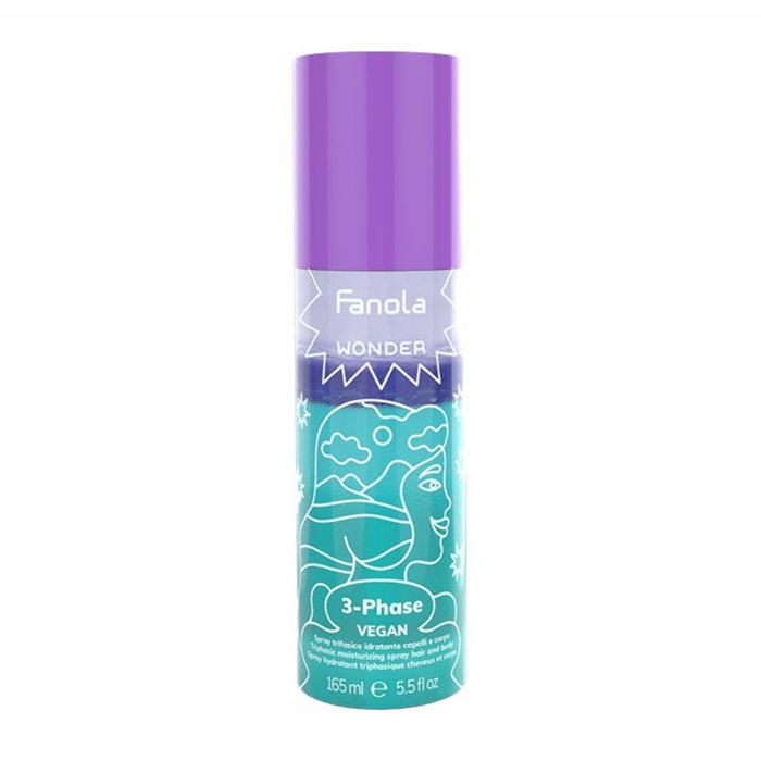 FANOLA Wonder 3 Phase Vegan Spray Trifasico Idratante Capelli E Corpo 165ml