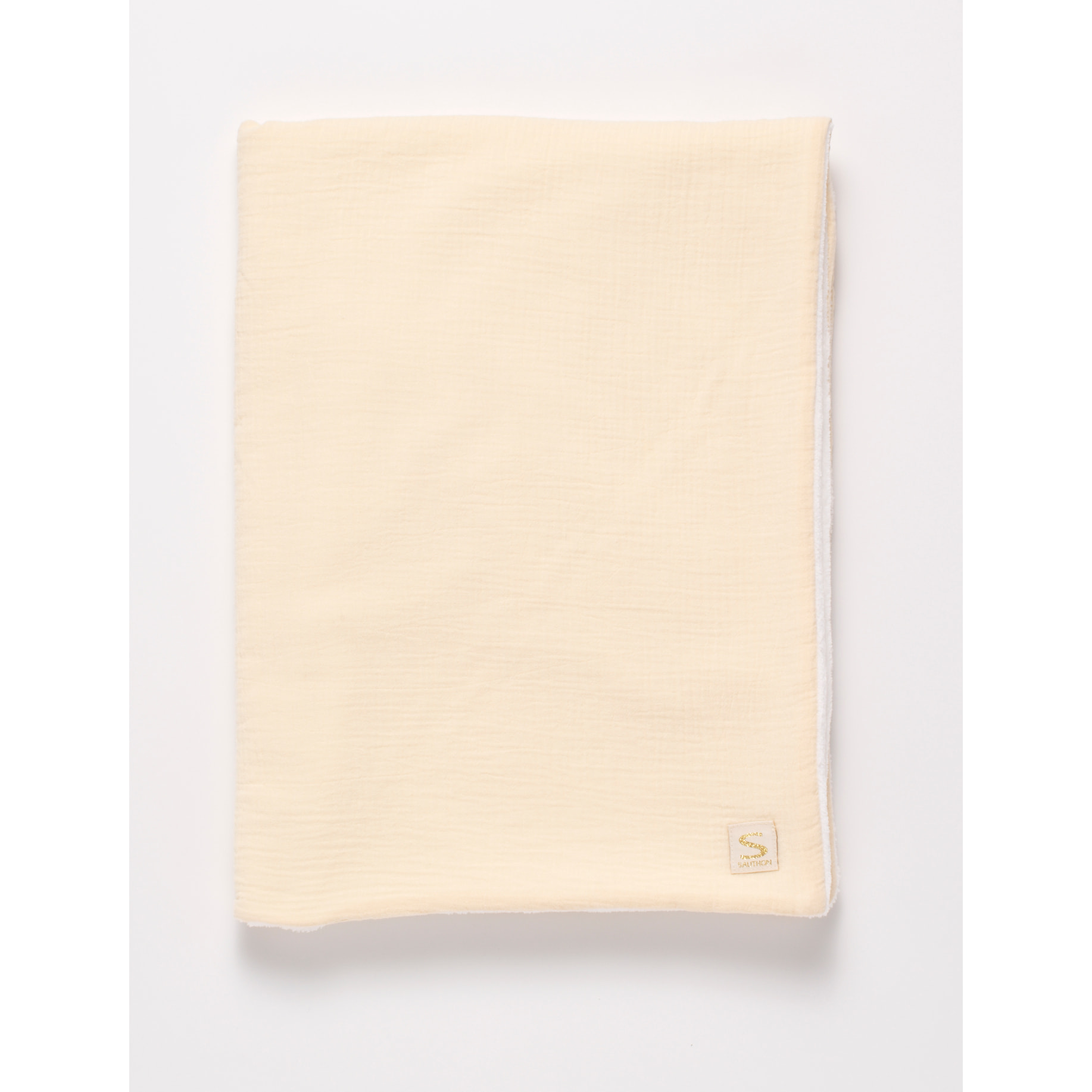 Couverture bébé en gaze de coton et polaire
