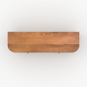 Meuble TV en bois d'acacia 145 cm - Paola