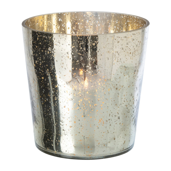 J-Line chandelier - verre - argenté/doré - medium