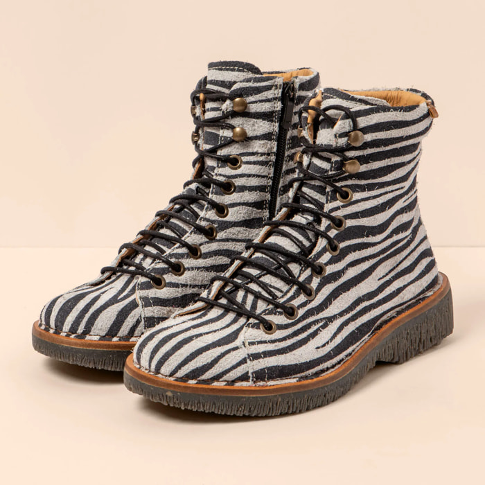 Botines N5572P WULF CEBRA/VOLCANO color Wulf cebra