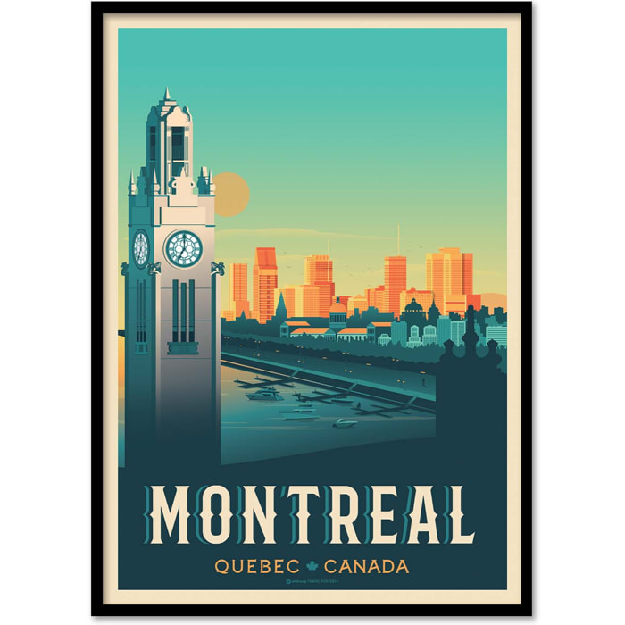 Affiche - Montreal - Olahoop Travel Posters