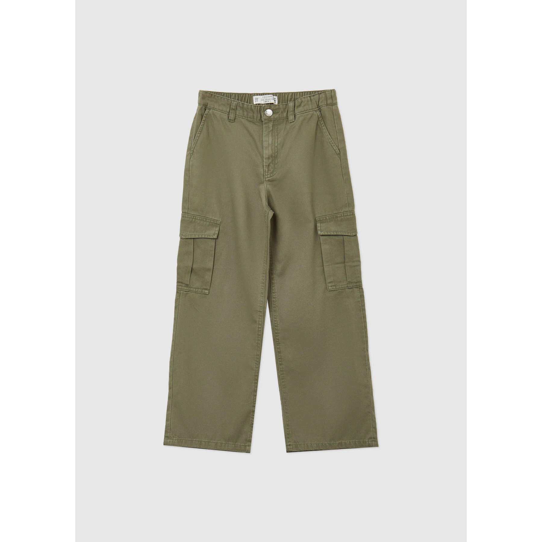 Pantalone cargo tinta unita