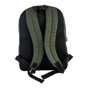 Mochila Americano Ranking Verde Olivo. Compartimento portalaptop. Espaldera acolchada.