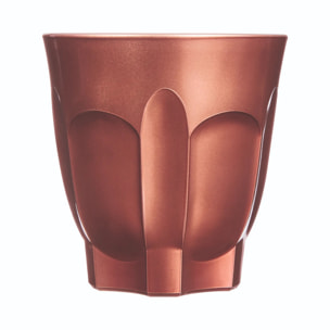 6 tazas de vidrio 24 cl Terracotta Flashy - Luminarc