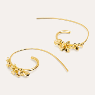 Pendientes Gladiolo Baño Oro