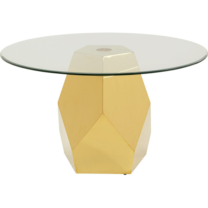 Table Ricchezza 130cm dorée Kare Design
