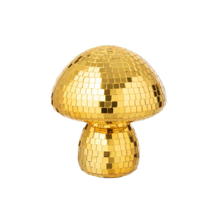 J-Line boule de Noël Miroir - verre - rose - petit - boîte de 4