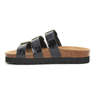 SANDALO CON ZEPPA BILLOWY NERO