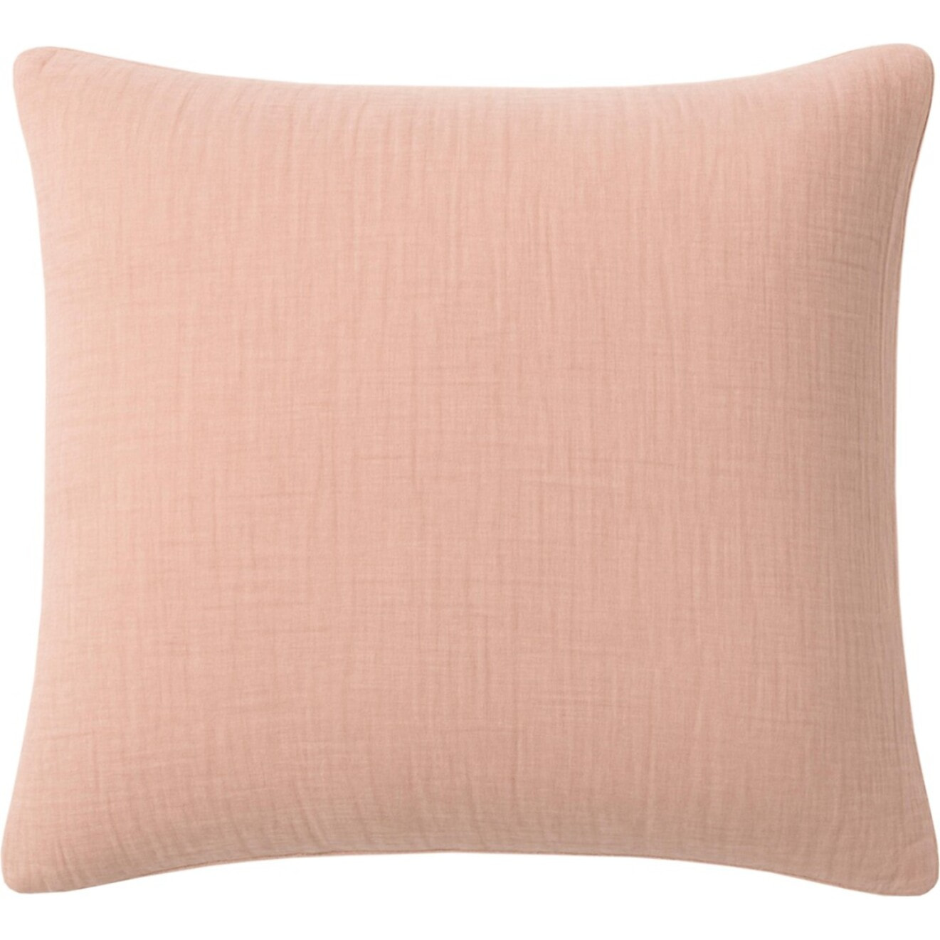 Paire de Taies d'oreiller gaze de coton lavé rose lotus