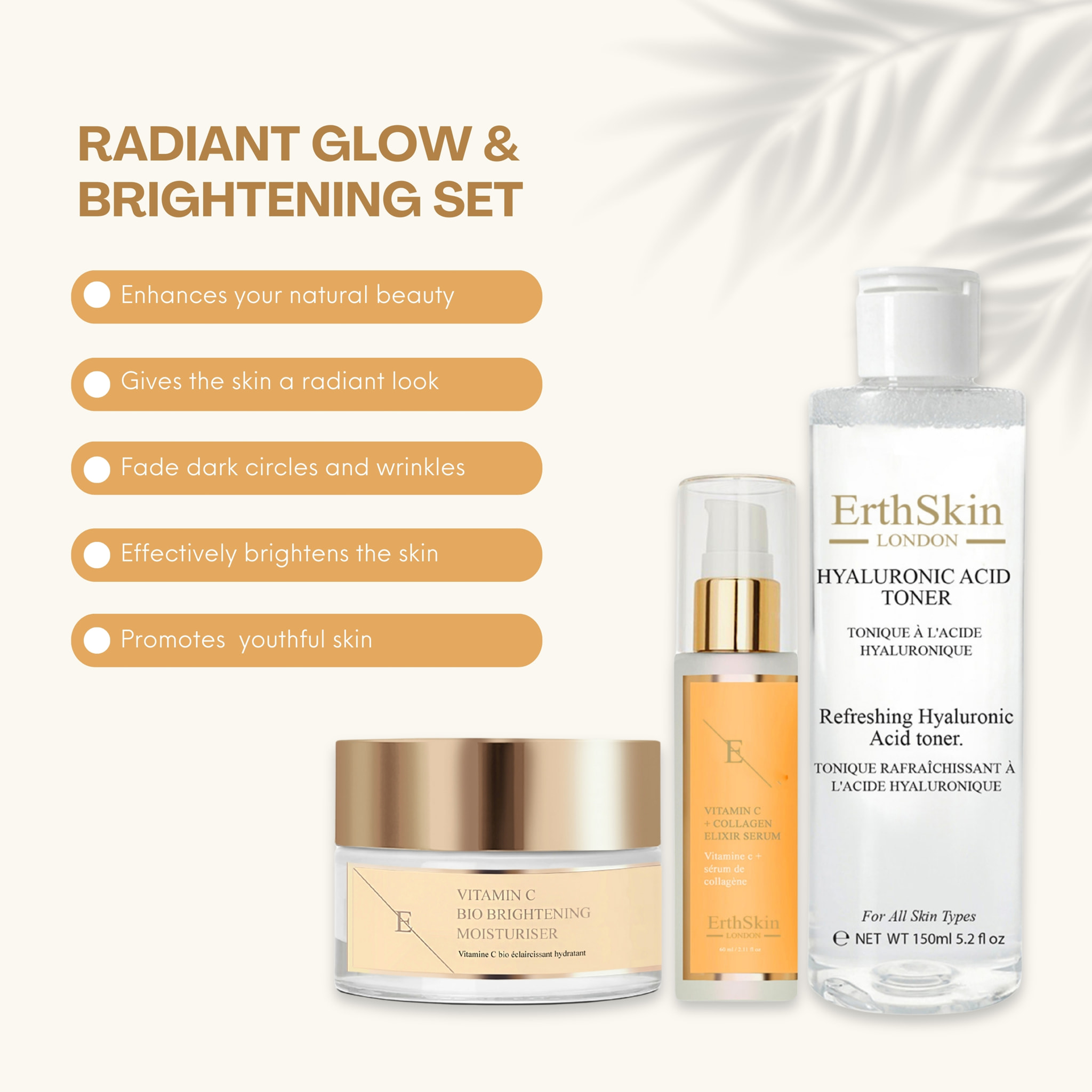 Trío radiante de vitamina C