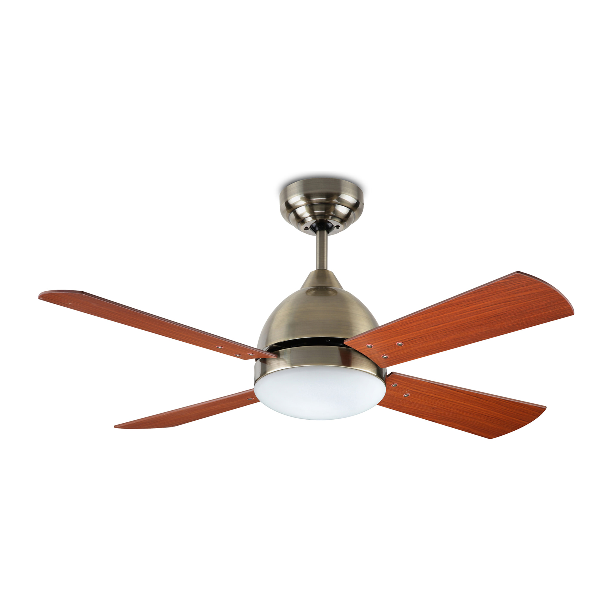 FORLIGHT Ventilador IP20 Borneo E27 15W Patiné Teca