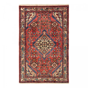 Tapis d'orient au motif oriental, noué main en laine, ELUF