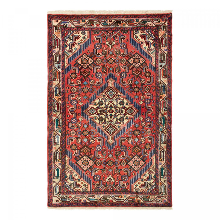 Tapis d'orient au motif oriental, noué main en laine, ELUF