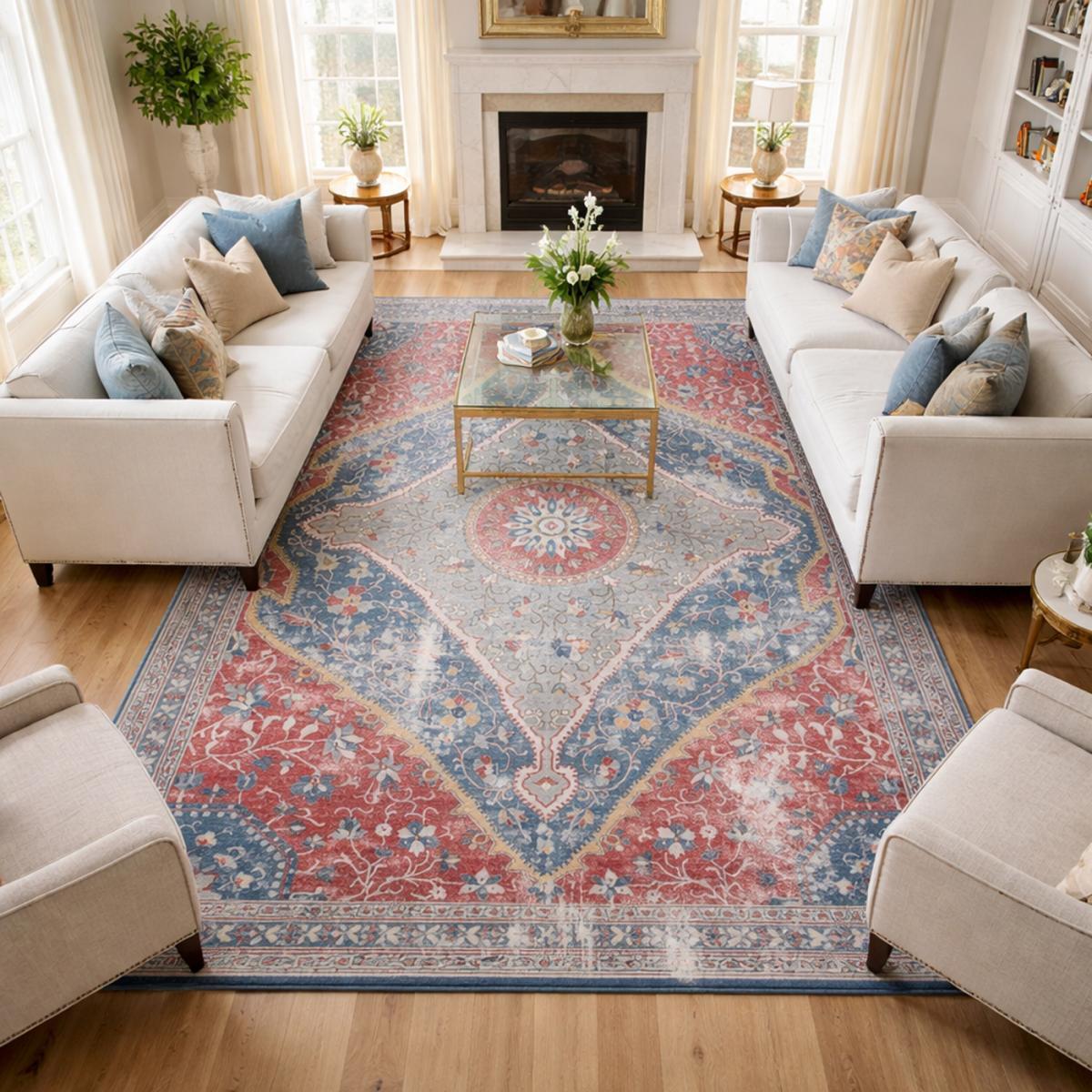 Tapis d'orient MEDA facile d'entretien