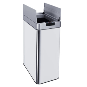Poubelle automatique inox SILVERLAKE argent 90L