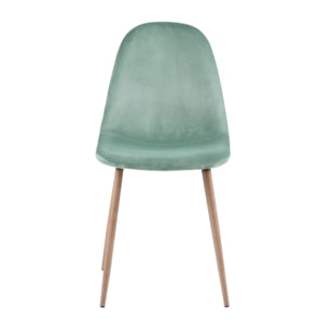 Lot de 2 chaises en velours vert d'eau - Fredrik