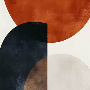 Tableau formes archi terre Toile imprimée