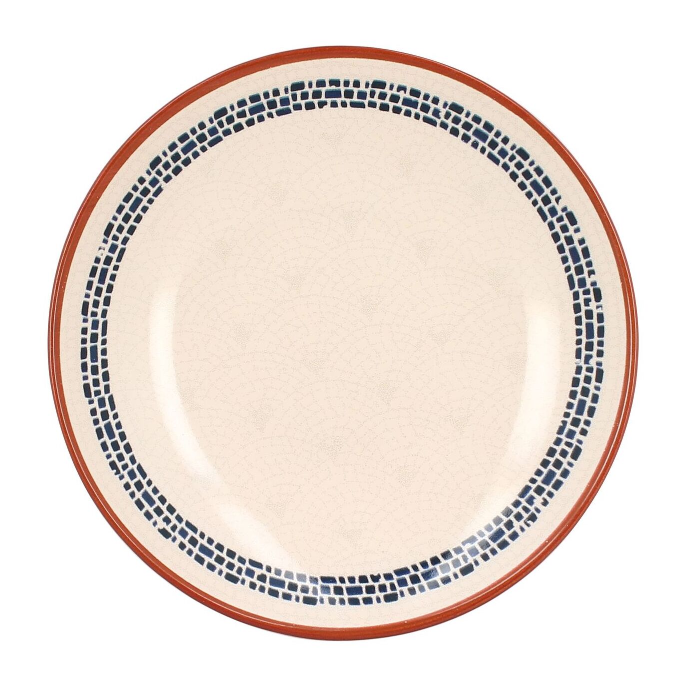 Lot de 6 assiettes creuses en faïence blanche 21cm AMATXI