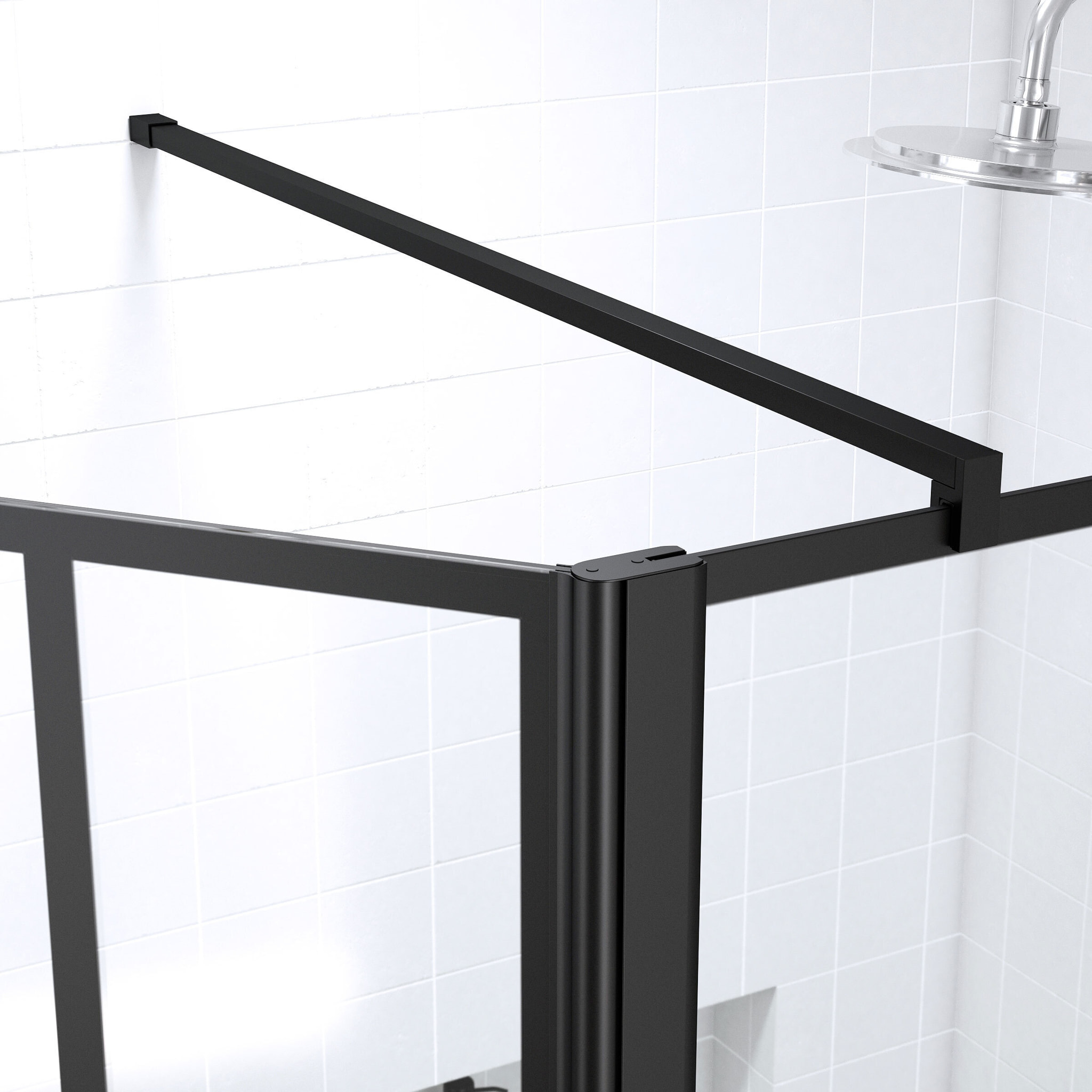Pack Paroi de douche 90+40x195cm + Receveur a carreler 140x90cm + Bonde horizontale - BLOCKS 90