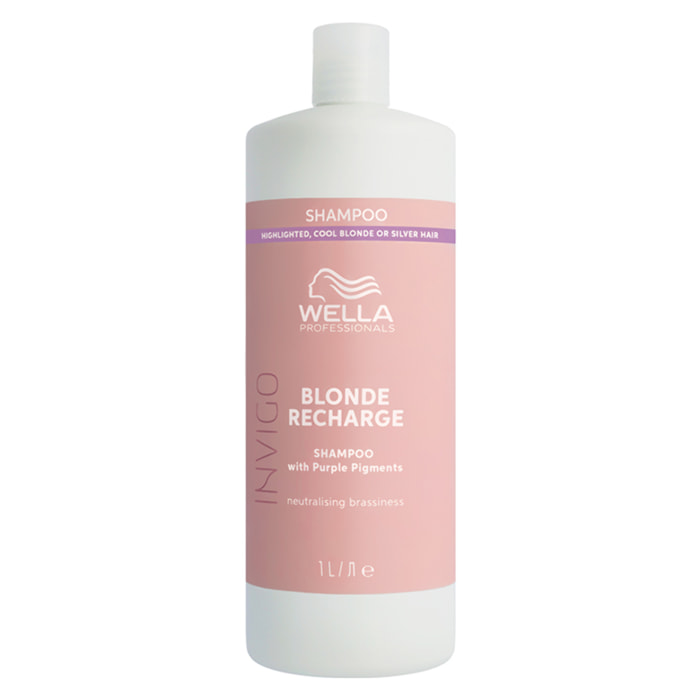 WELLA PROFESSIONALS Invigo Blonde Recharge Shampoo Cool Blonde 1000ml