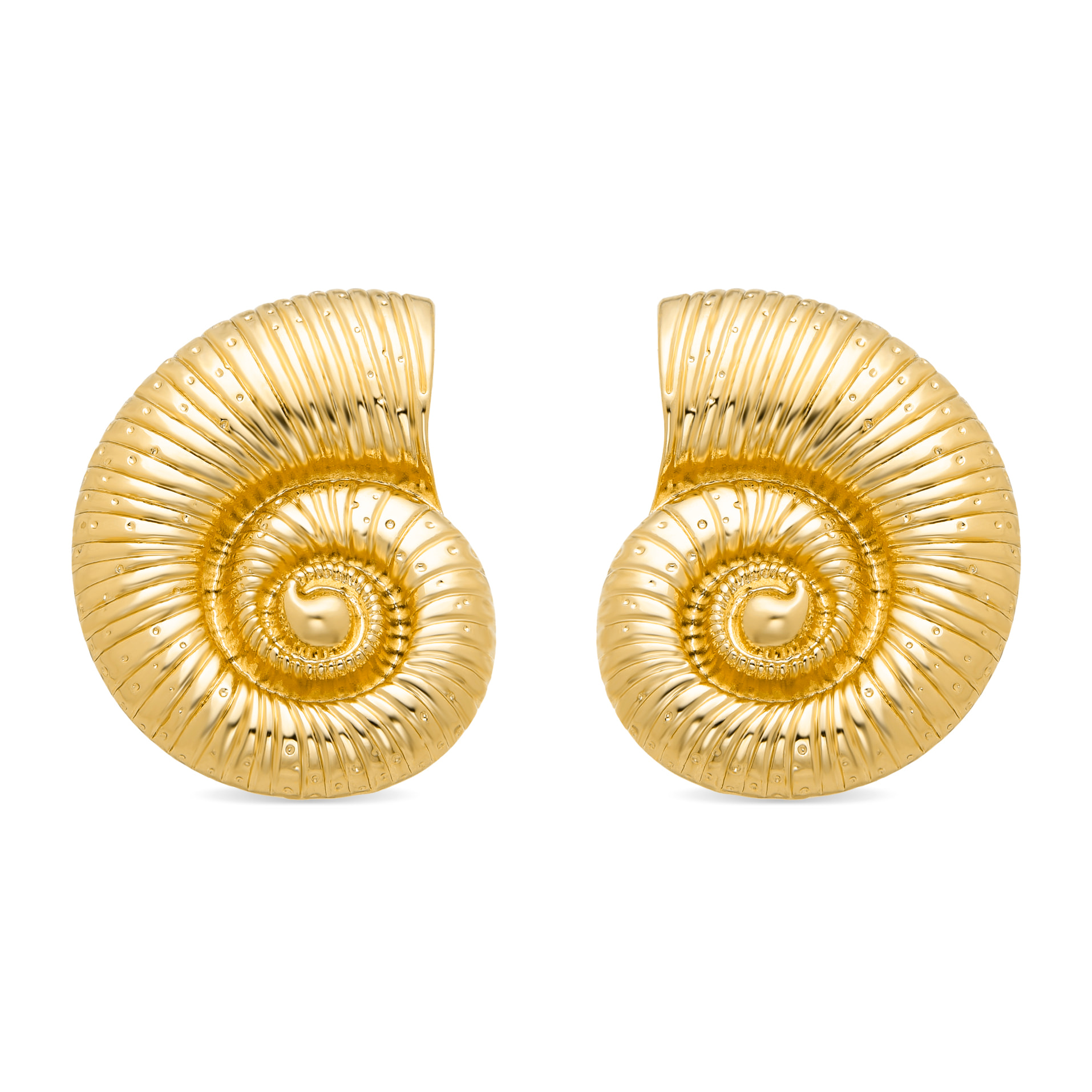 Pendientes Lux by Lux acabadoss en oro amarillo 18K