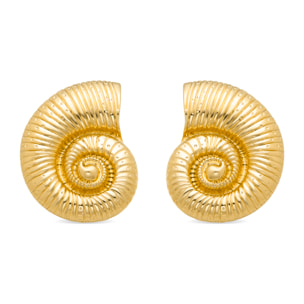 Pendientes Lux by Lux acabadoss en oro amarillo 18K