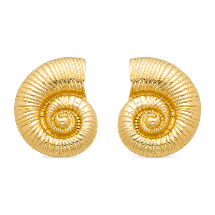 Pendientes Lux by Lux acabadoss en oro amarillo 18K