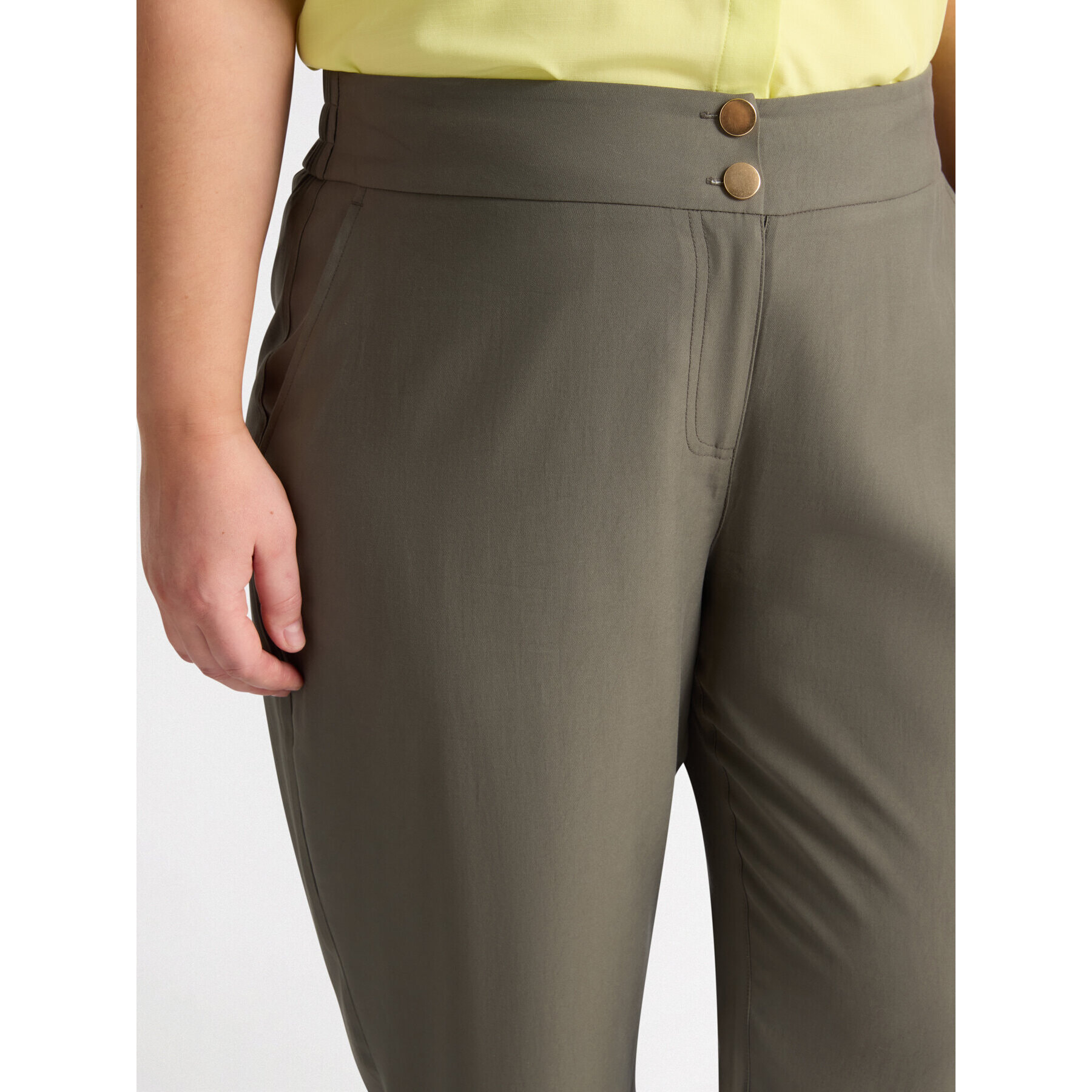 Fiorella Rubino - Pantaloni dritti - Verde militare