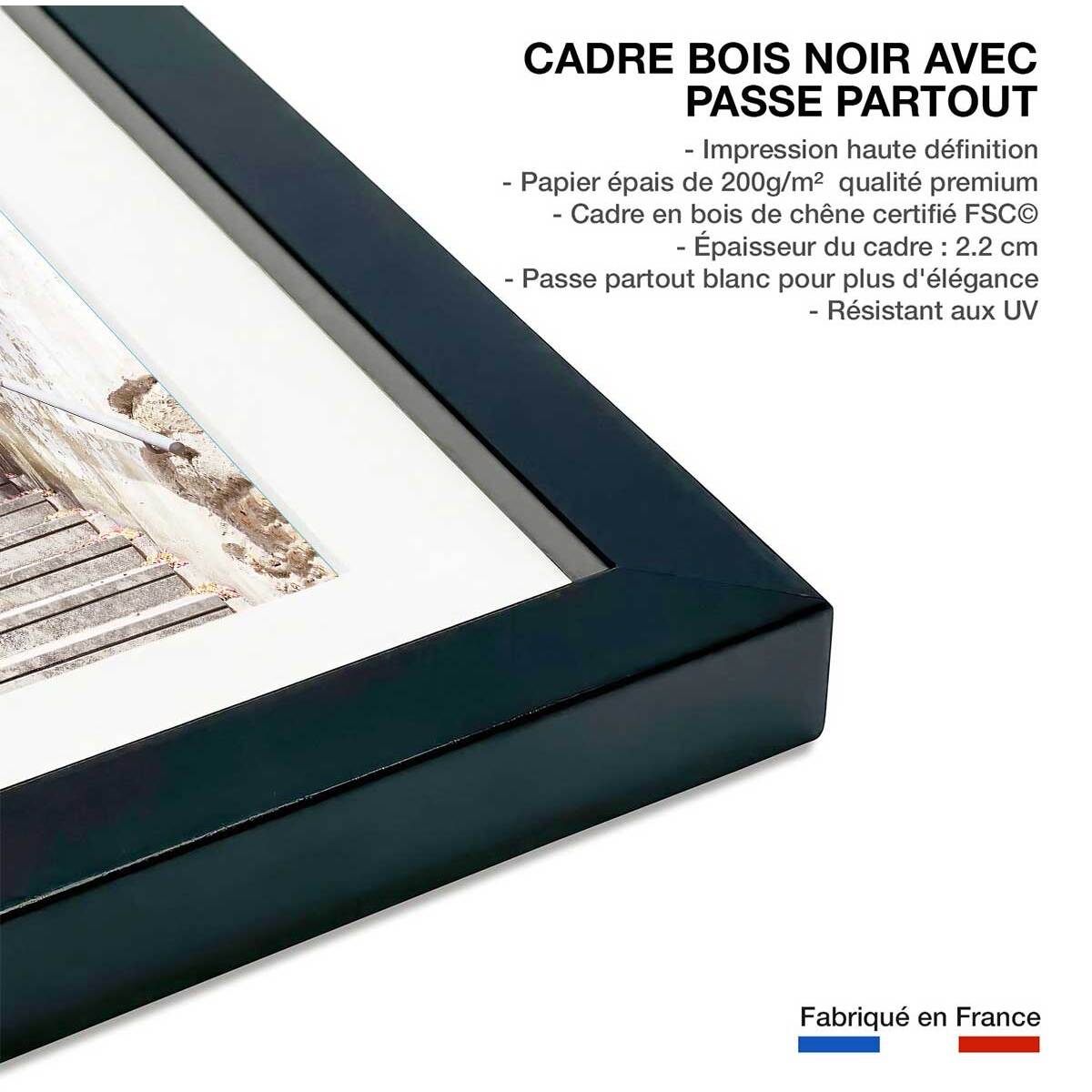 Affiche welcometoportugal secret street Affiche sous cadre noir