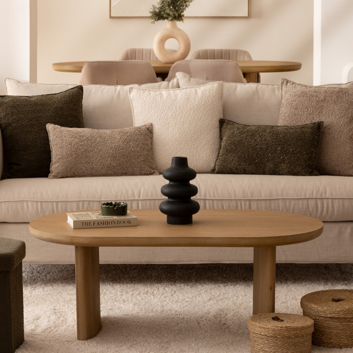 Vase céramique Clothilde noir H25cm