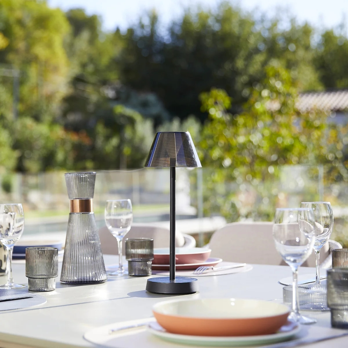 Lampe de table sans fil BEVERLY Noir H34cm