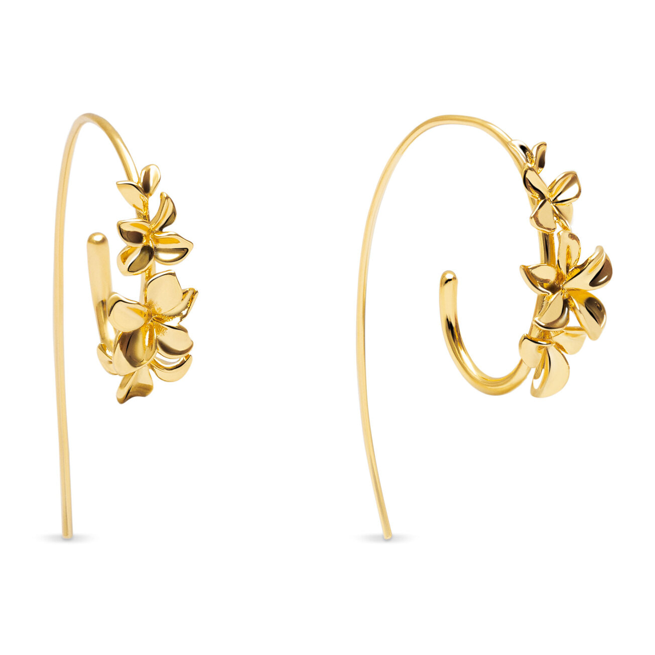 Pendientes Gladiolo Baño Oro