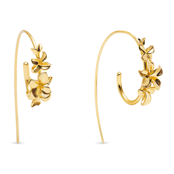 Pendientes Gladiolo Baño Oro