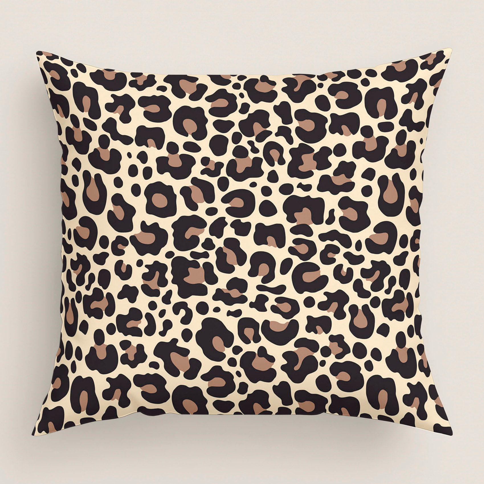 Funda de Cojín Estampado - Con Cremallera - Sin relleno - 100% Microfibra - Leopard