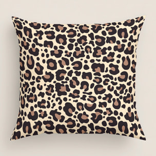 Funda de Cojín Estampado - Con Cremallera - Sin relleno - 100% Microfibra - Leopard