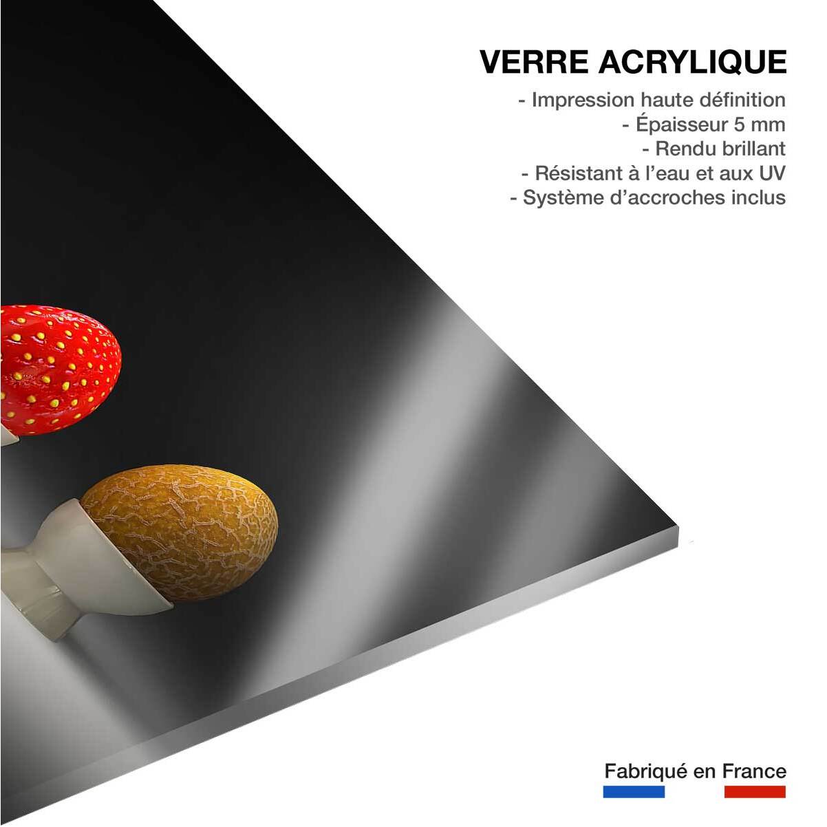 Tableau les quatre fruits Tableau plexiglas
