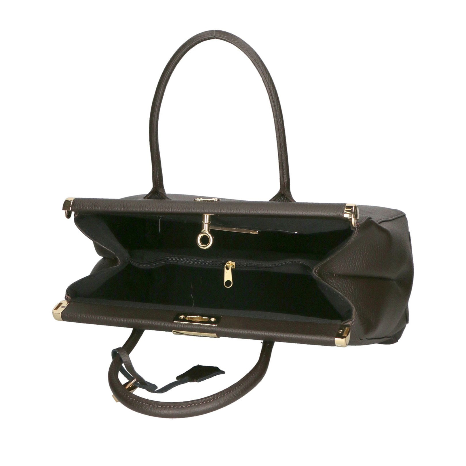 Borsa a mano da donna - Modello Aleria - Vera pelle - 35.0 x 26.0 x 16.0 cm